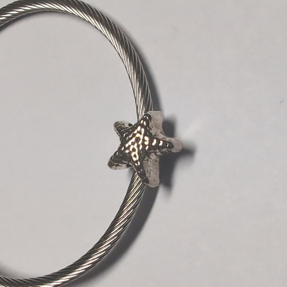 Silver Starfish Charm for Pandora‎ Style Bracelet